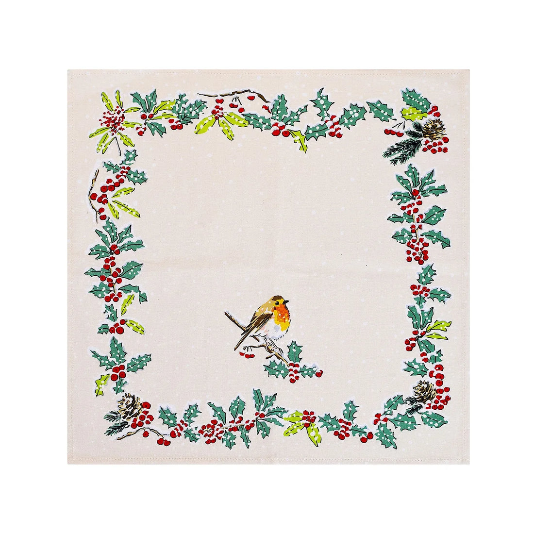 Ulster Weavers Christmas Robins Cotton Accessories Napkin 2 Pack