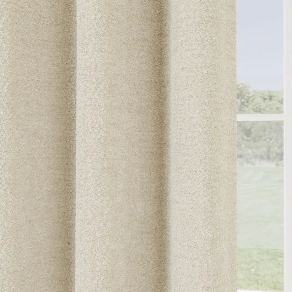 Royale Boucle Lined Eyelet Curtains by Enhanced Living