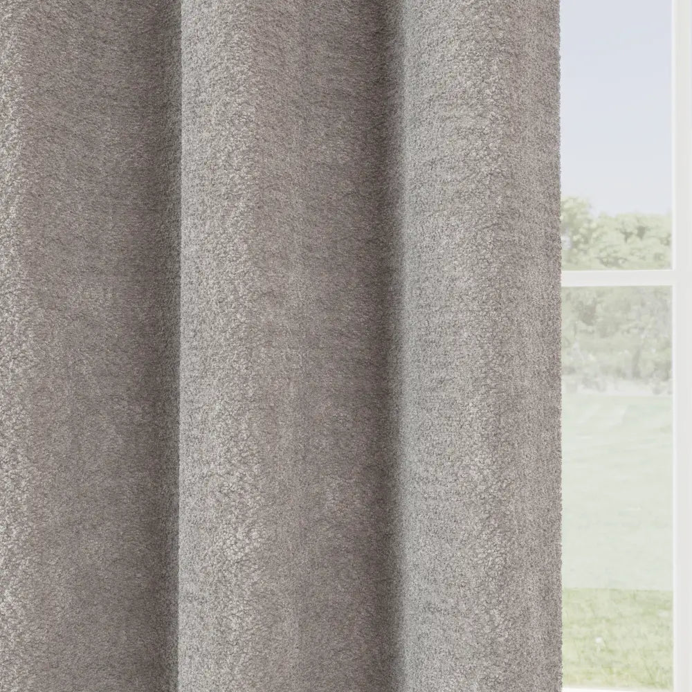 Royale Boucle Lined Eyelet Curtains by Enhanced Living