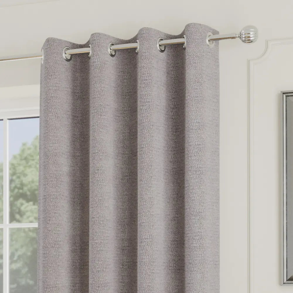 Royale Boucle Lined Eyelet Curtains by Enhanced Living