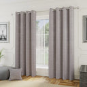 Royale Boucle Lined Eyelet Curtains by Enhanced Living