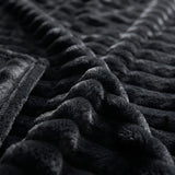Rabbit Faux Fur Charcoal Throw Blanket 150cm x 200cm-2
