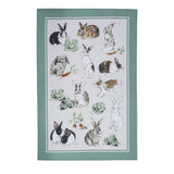 Ulster Weavers Rabbit Patch Green 100% Cotton Tea Towel