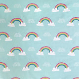 Rainbow Unicorn Kids Bedding 25cm Deep Fitted Sheet Single Double King Toddler - Rainbow Unicorn 25Cm Deep Fitted Bed Sheet In Multicolour 2