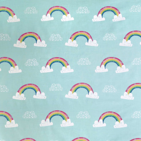 Rainbow Unicorn Kids Bedding 25cm Deep Fitted Sheet Single Double King Toddler - Rainbow Unicorn 25Cm Deep Fitted Bed Sheet In Multicolour 2