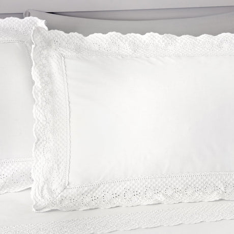 Renaissance 150 Thread Count Duvet Cover Set White - Renaissance Duvet Cover Set In White 3