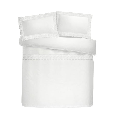 Renaissance 150 Thread Count Duvet Cover Set White - Renaissance Duvet Cover Set In White 4
