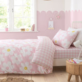 Retro Daisy 25cm Deep Fitted Bed Sheet Pink - Retro Daisy 25Cm Deep Fitted Bed Sheet In Pink 2