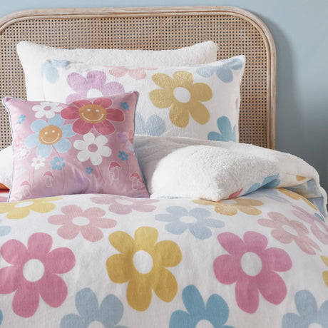 Retro Flower Floral Duvet Cover Set - Retro Flower Duvet Cover Set In Multicolour 2