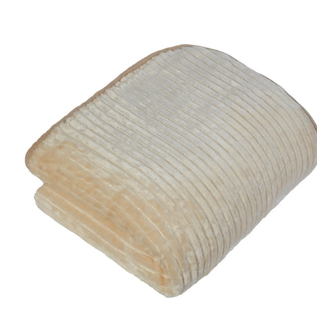 Ribbed Mink Blanket Throw by Rapport Home