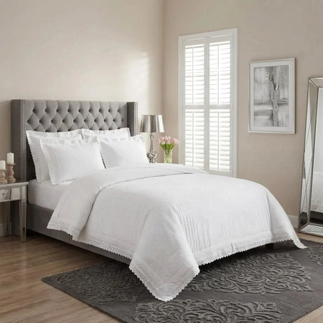 Richmond White Duvet Cover Bedding Set-4
