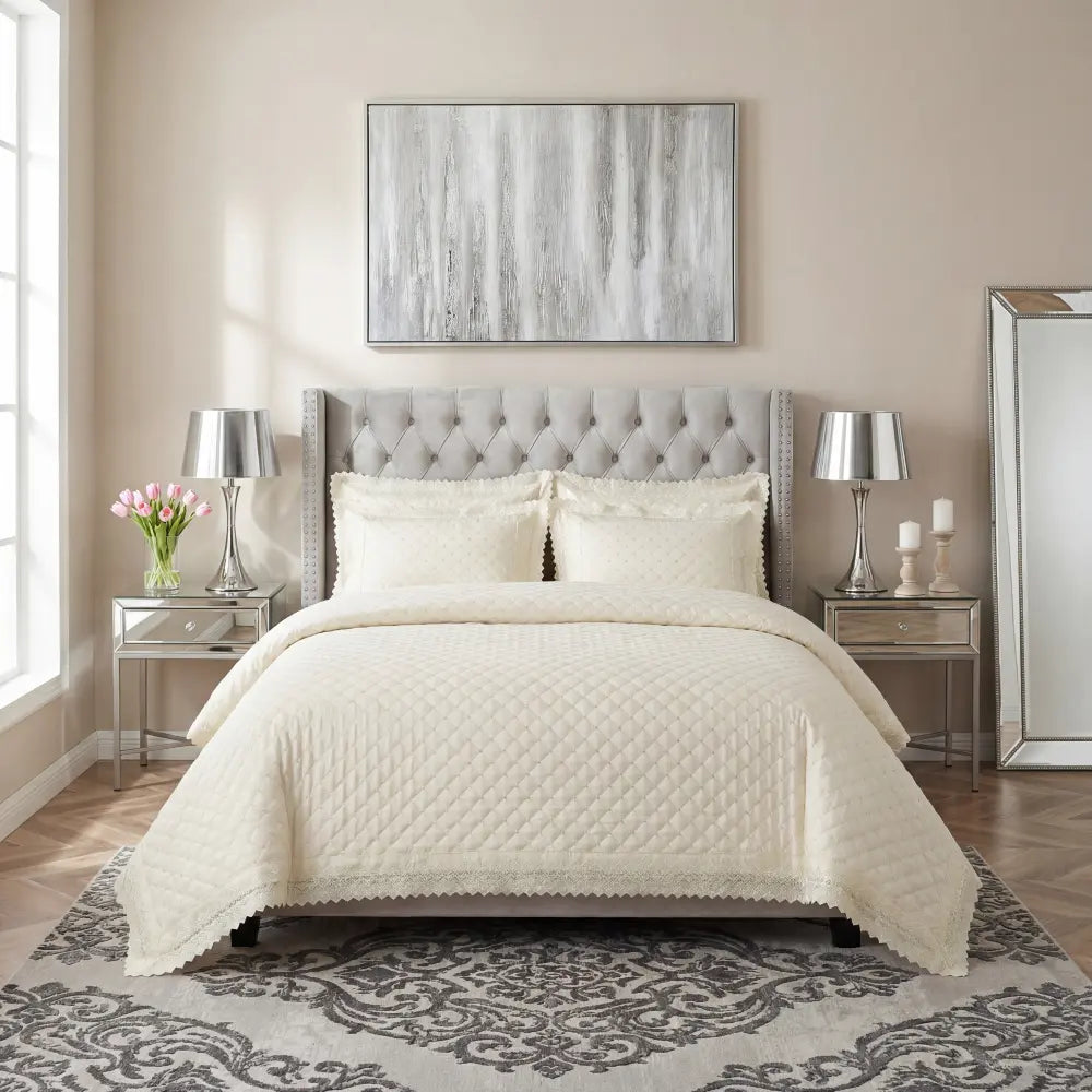 Richmond Ivory Duvet Cover Bedding Set