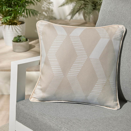 Rico Outdoor Water Resistant Cushion Cover or Filled 43cm x 43cm - Natural