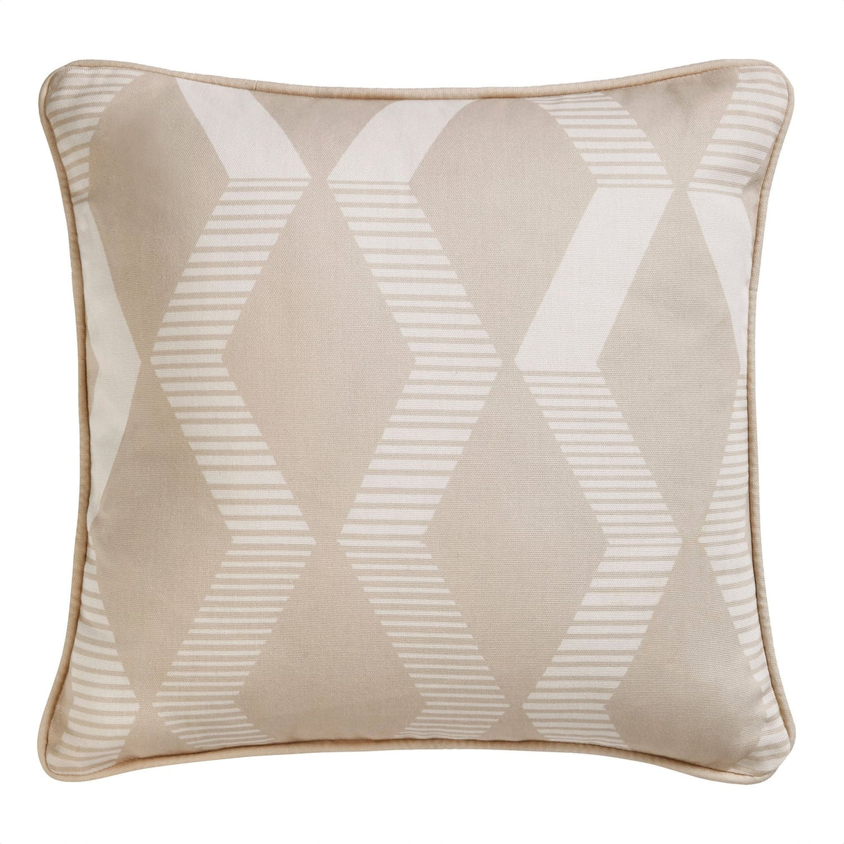 Rico Outdoor Water Resistant Cushion Cover or Filled 43cm x 43cm - Natural - Rico Outdoor Cushion In Natural 43 X 43Cm 2