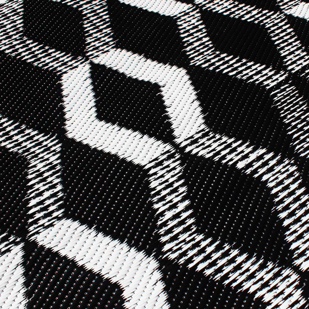 Rico Geometric Outdoor Rug Grey and Orange 120cm x 170cm - Rico Outdoor Rug In Black 120 X 170Cm 3