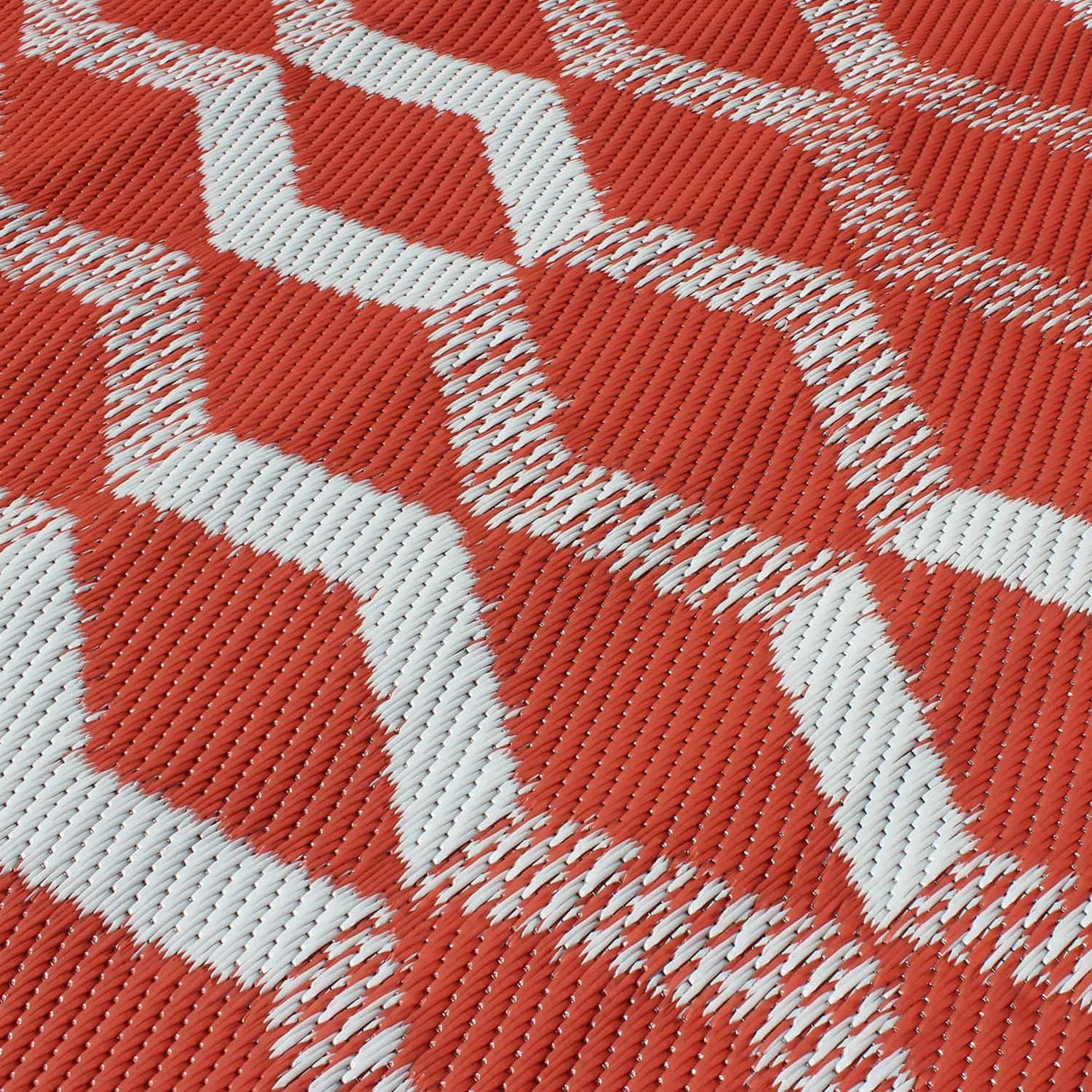 Rico Geometric Outdoor Rug Grey and Orange 120cm x 170cm - Rico Outdoor Rug In Terracotta 120 X 170Cm 3