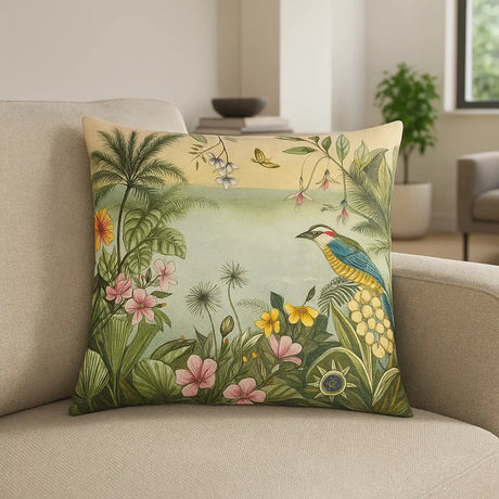 Leilani Cushion Cover / Filled Cushion 17" x 17" (43cm x 43cm) by Wylder Tropics