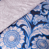Laurence Llewelyn-Bowen Romilly Velvet Floral Duvet Cover Set - Romilly Duvet Cover Set In Blue 3