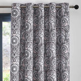 Laurence Llewelyn-Bowen Romilly Floral Velvet Blackout Eyelet Curtains Light Filtering Printed - Romilly Eyelet Curtains In Natural 2