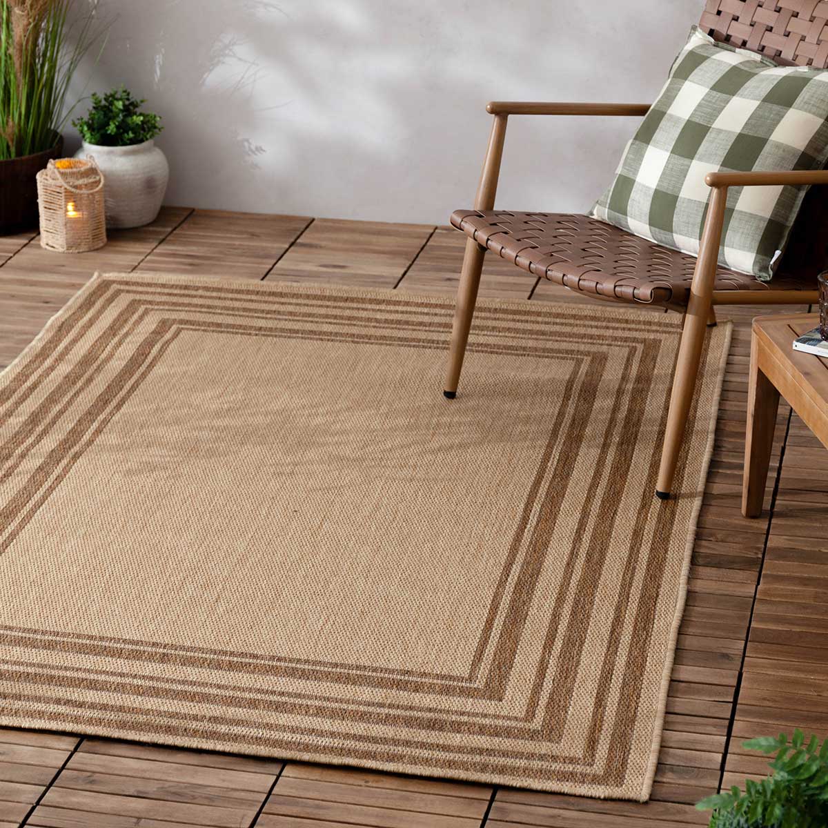 Sandown Jute Effect Rug 120cm x 170cm by Yard