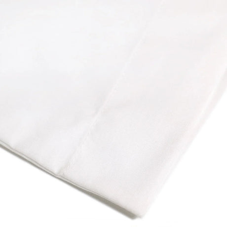 Plain Dye Pair of Housewife Pillowcases in White 50 x 75cm