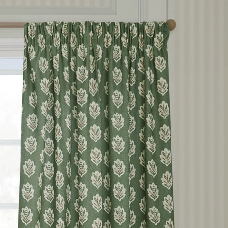 Sessile Leaf Tape Top Pencil Pleat Curtains by Sanderson