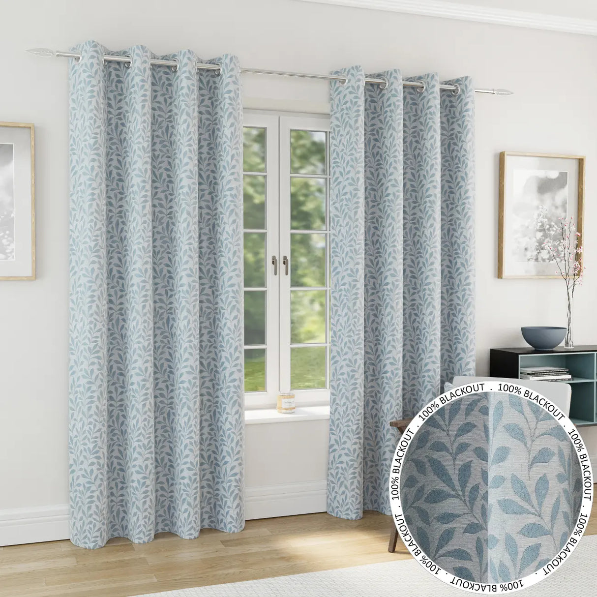 Sherwood Blackout Eyelet Curtains by Enhanced Living