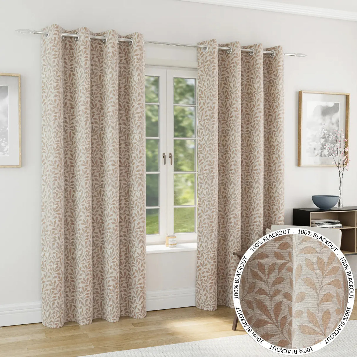 Sherwood Blackout Eyelet Curtains by Enhanced Living