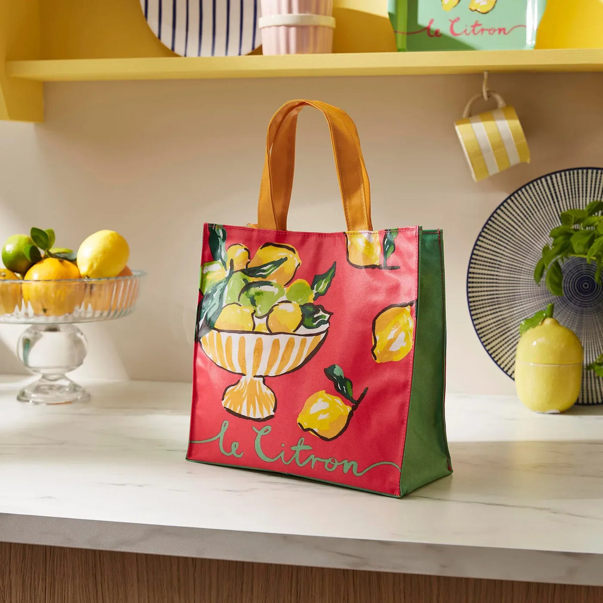 Summer Fruits PVC Bag Small in Multicolour