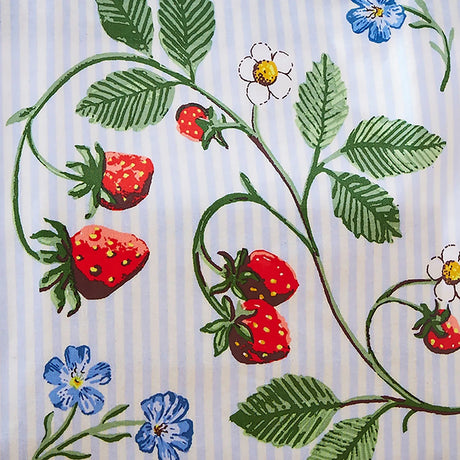 Strawberry Patch Foldable Tote Bag Medium in Green