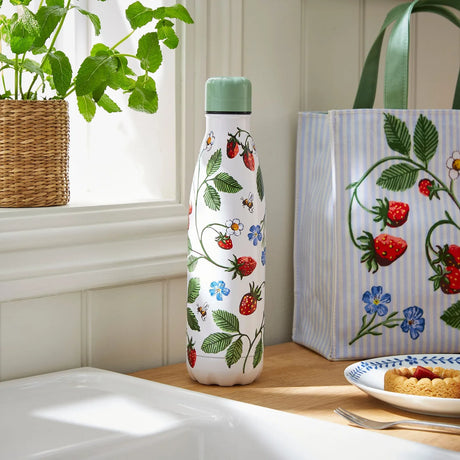 Strawberry Patch Water Bottle in Green