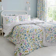 Dreams & Drapes Sweetpea Floral 100% Cotton Lilac Duvet Cover Set