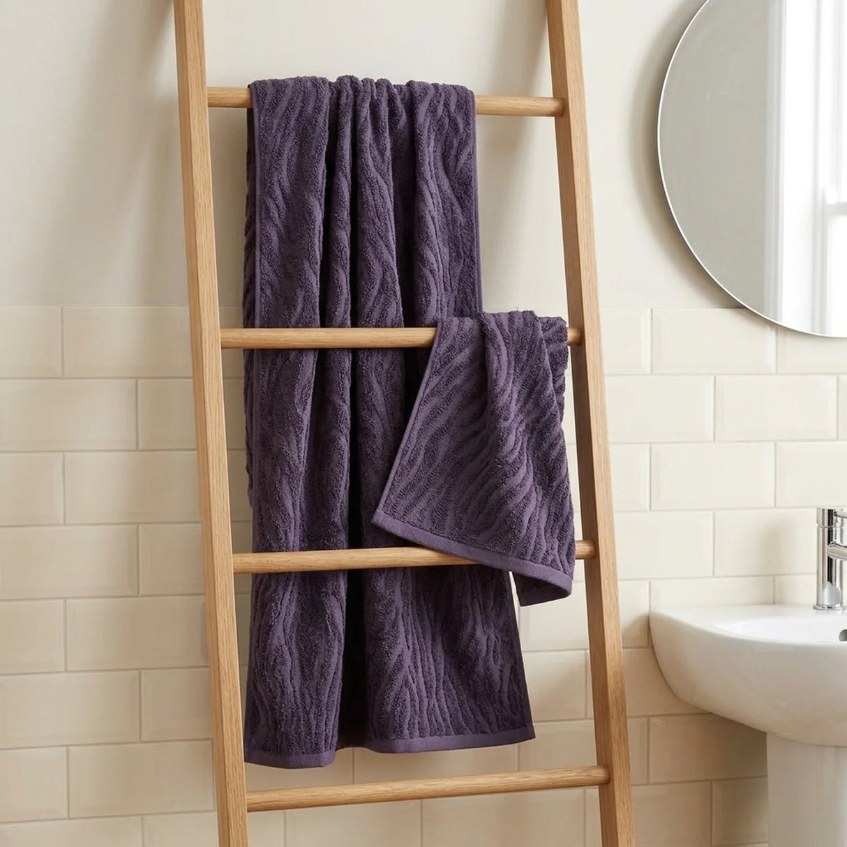 Safari 500gsm Damson 100% Cotton Towels-3