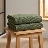 Safari 500gsm Forest Green 100% Cotton Towels-4