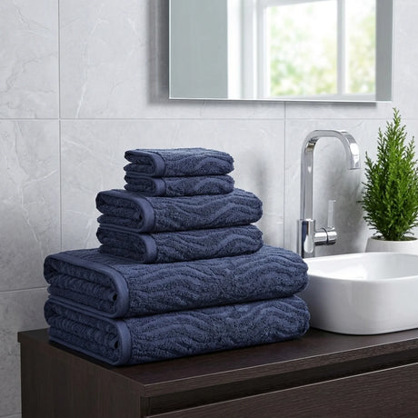 Safari 500gsm Midnight Blue 100% Cotton Towels-2