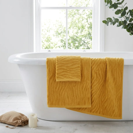 Safari 500gsm Mustard Yellow 100% Cotton Towels-2