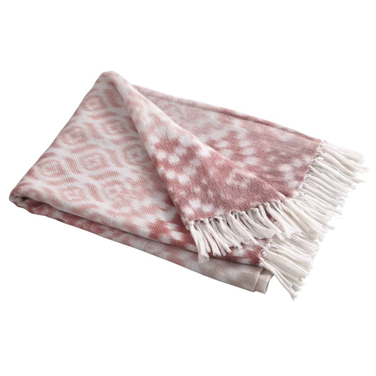 Hygge Sakari Tasselled Blue Cosy Reversible Throw – Terracotta – 130cm x 180cm - Sakari Bedspread In Terracotta 130 X 180Cm 2