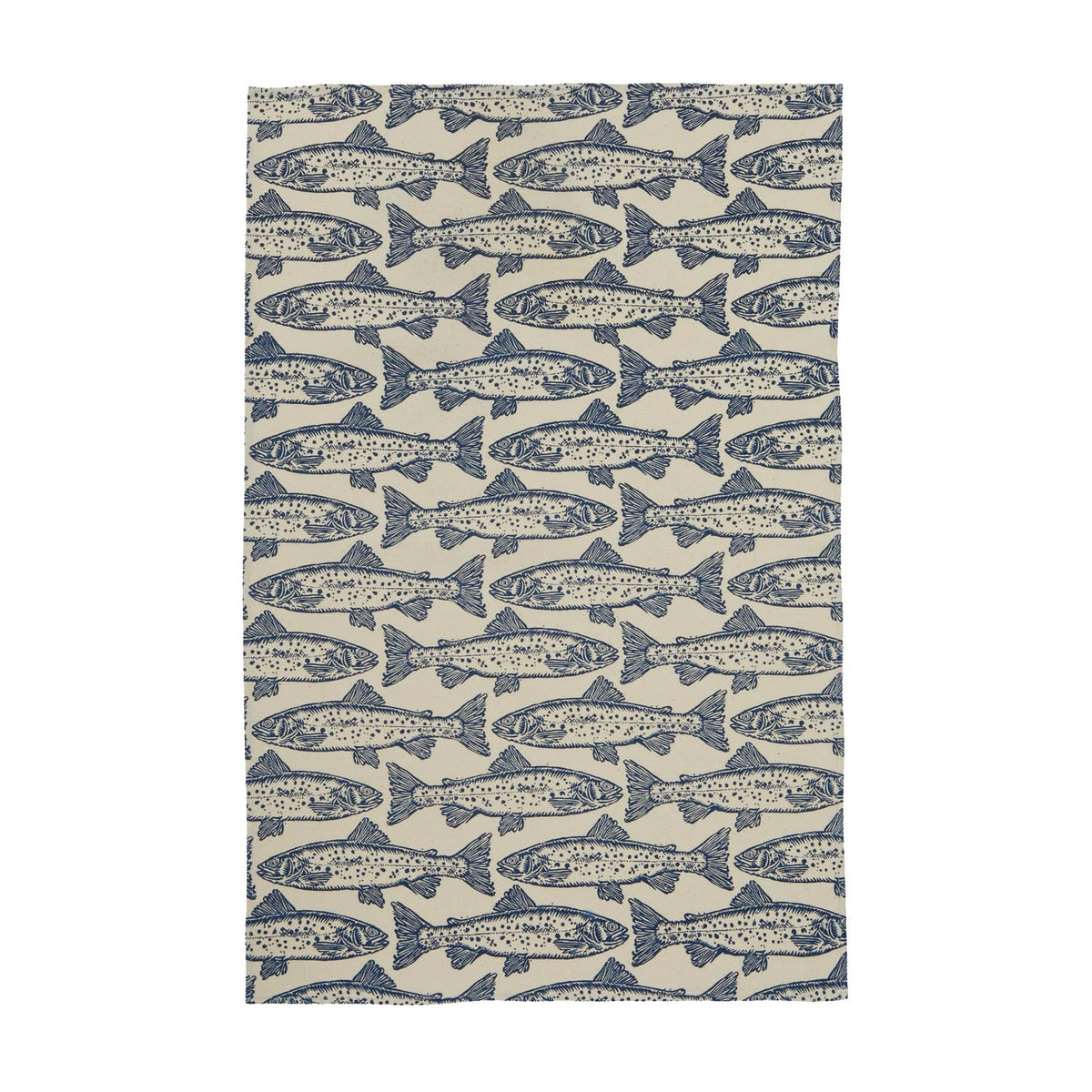 Ulster Weavers Salmon 100% Cotton Tea Towel Blue