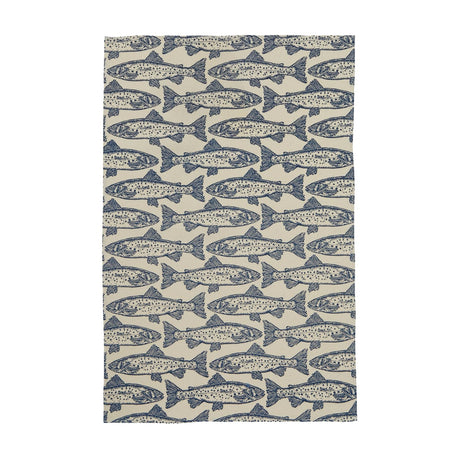 Ulster Weavers Salmon 100% Cotton Tea Towel Blue