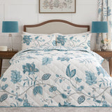 Samira Floral Bedspread 200cm x 230cm - Samira Bedspread In Teal 200 X 230Cm 1