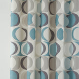 Sander Lined Eyelet Curtains - Duck Egg Light Filtering Printed - Sander Eyelet Curtains In Duck Egg 2
