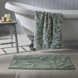 Sandringham Soft Absorbent Bath Mat 50cm x 80cm - Sandringham Bath Mat In Steel Sage 50 X 80Cm 1