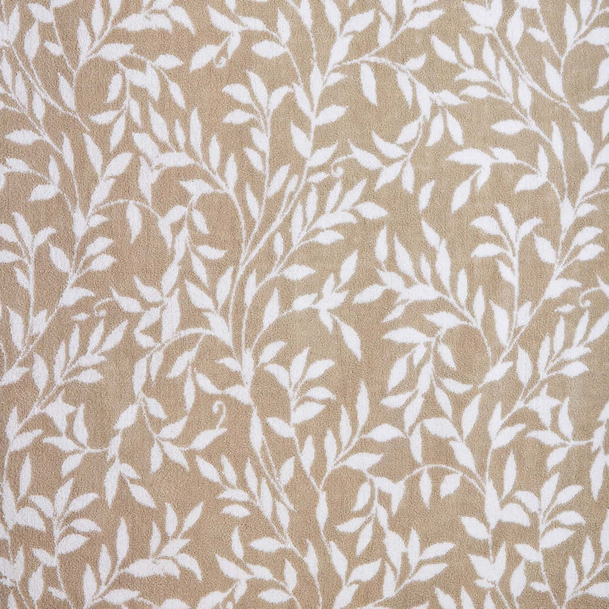Sandringham Jacquard Leaf 550gsm Towel - Natural - Sandringham Towels In Natural 2