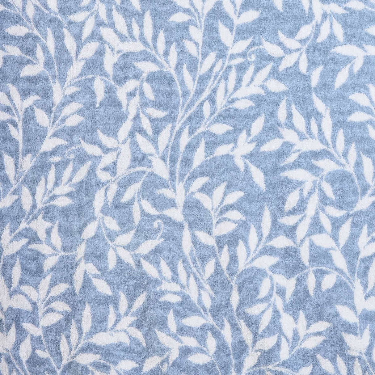 Sandringham Jacquard Leaf 550gsm Towel - Blue - Sandringham Towels In Pale Blue 3