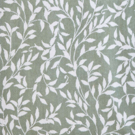 Sandringham Jacquard Leaf 550gsm Towel - Sage - Sandringham Towels In Sage 2
