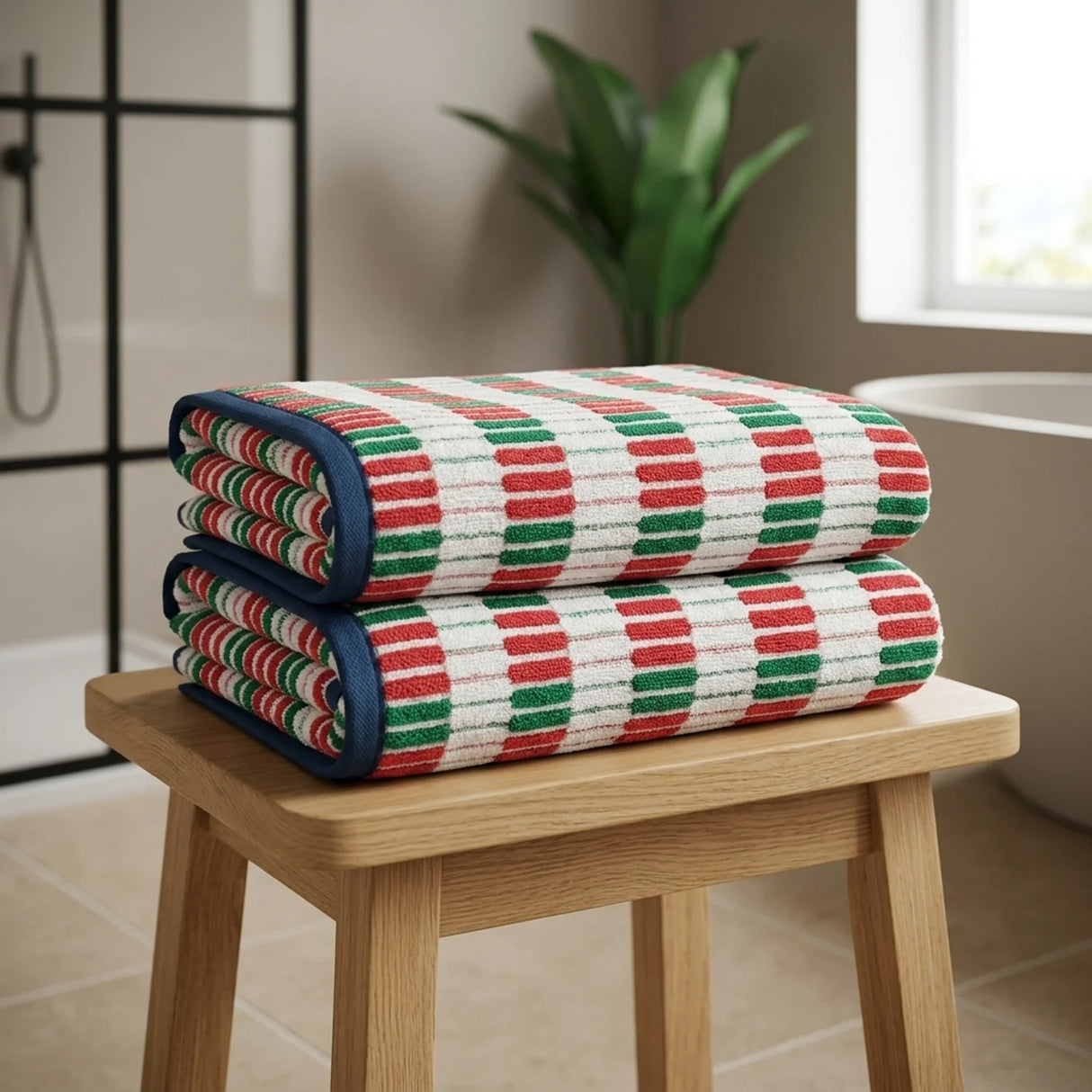 Santa Cruz 500gsm Multicolour 100% Cotton Towels-4
