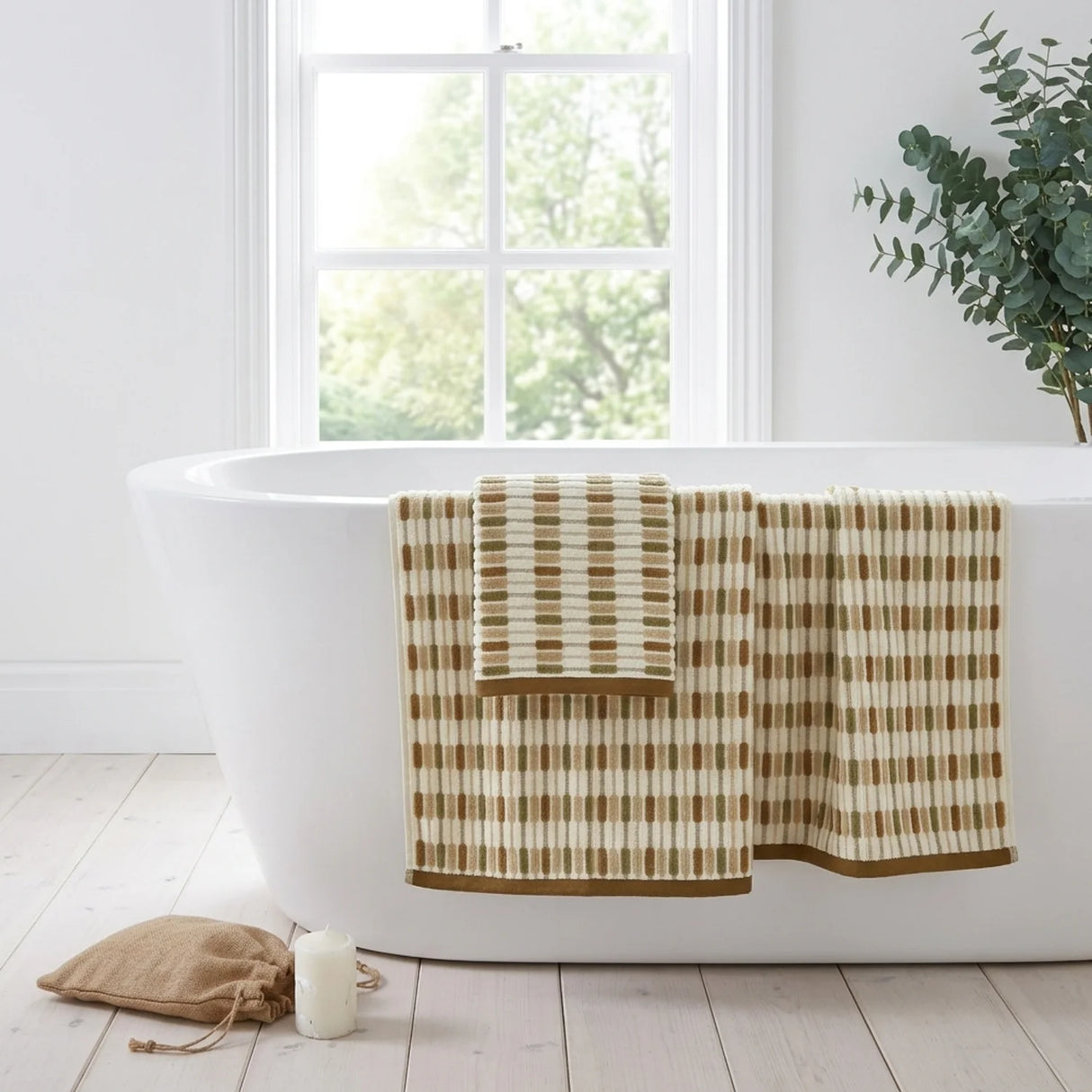 Santa Cruz 500gsm Natural 100% Cotton Towels-3
