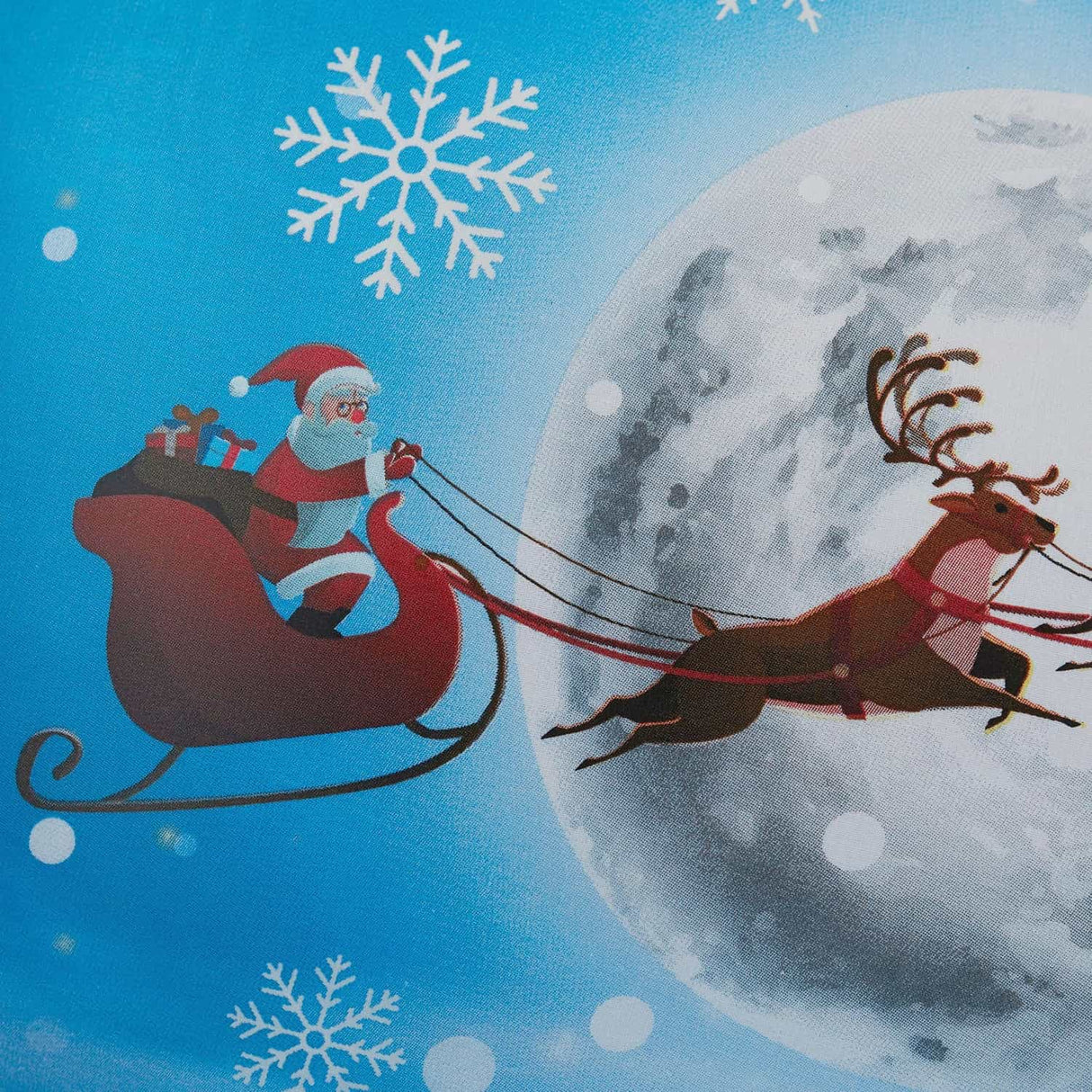Santa Glow in the Dark Christmas Polycotton Duvet Cover Set - Santa Glow In The Dark Christmas Duvet Cover Set In Multicolour 4