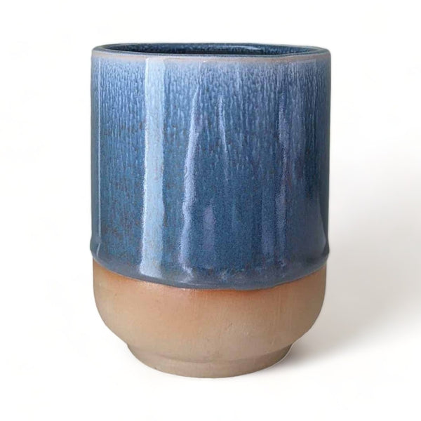 Santorini Blue Glaze Plant Pot 12cm