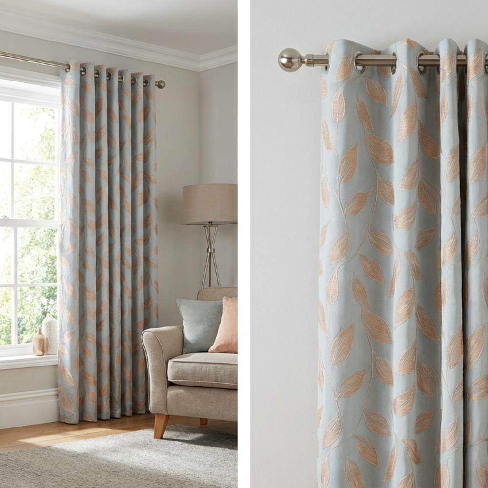 Sardinia Made to Measure Curtains Duck Egg